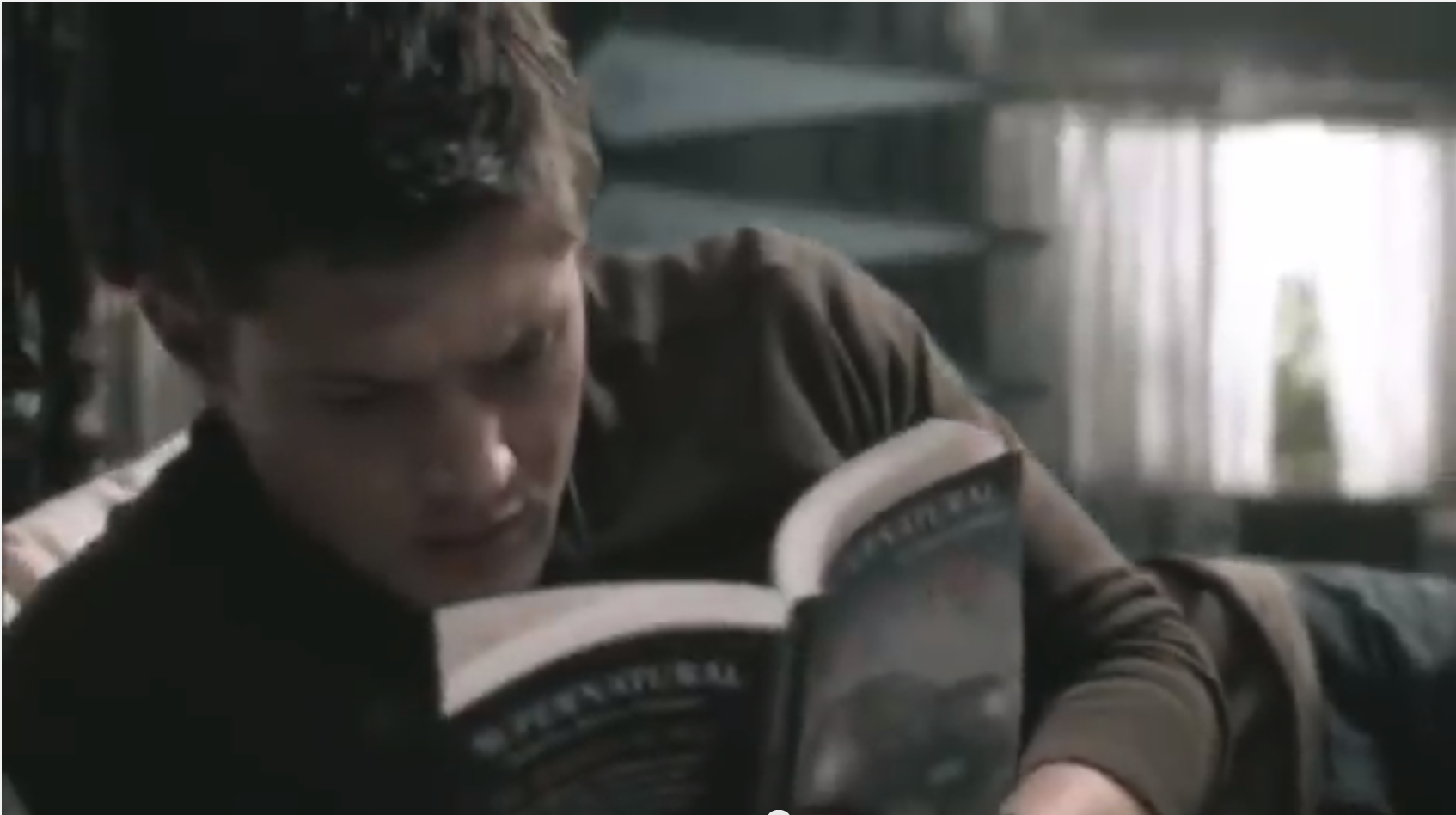 Dean reads Supernatural books by Chuck